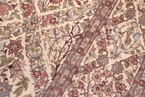 handmade Transitional Nadeem Ivory Ivory Hand Knotted RECTANGLE 100% WOOL area rug 9x12