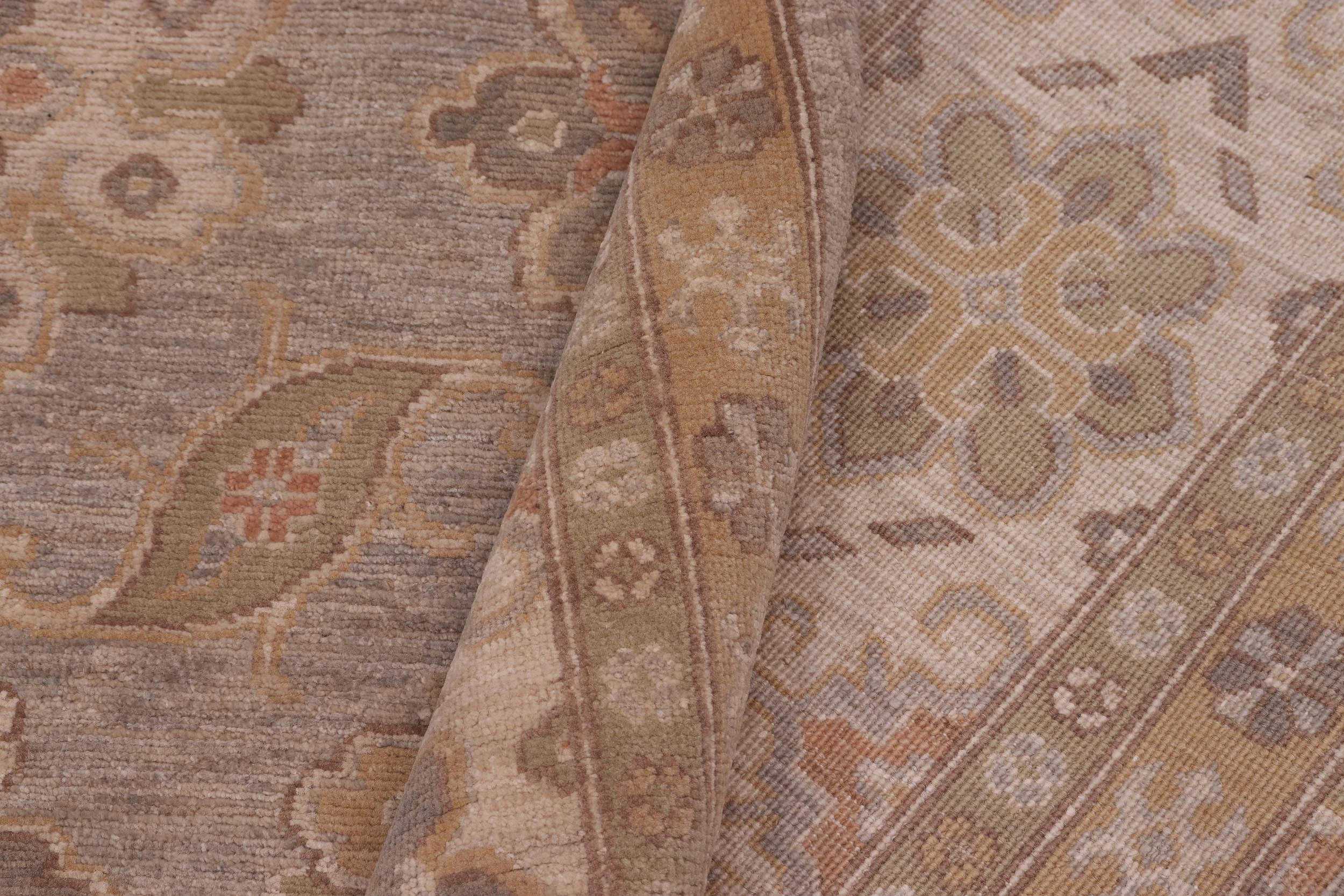 handmade Transitional Kafkaz Gray Beige Hand Knotted RECTANGLE 100% WOOL area rug 10' x 14'