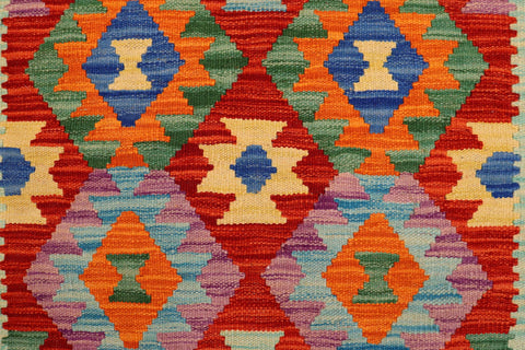 handmade Geometric Kilim Rust Gray Hand-Woven RECTANGLE 100% WOOL area rug 4 x 5