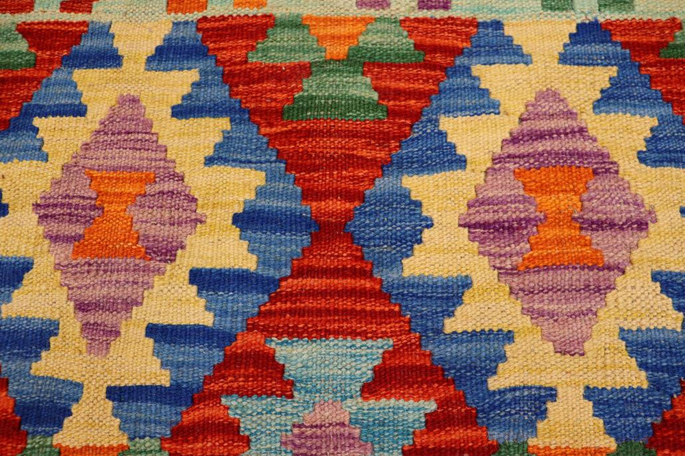 Flat Weave Kilim Antique Navaho Vintage handmade Geometric Kilim Rust Gray Hand-Woven Rectangle 100% Wool Area Rug 4x5 