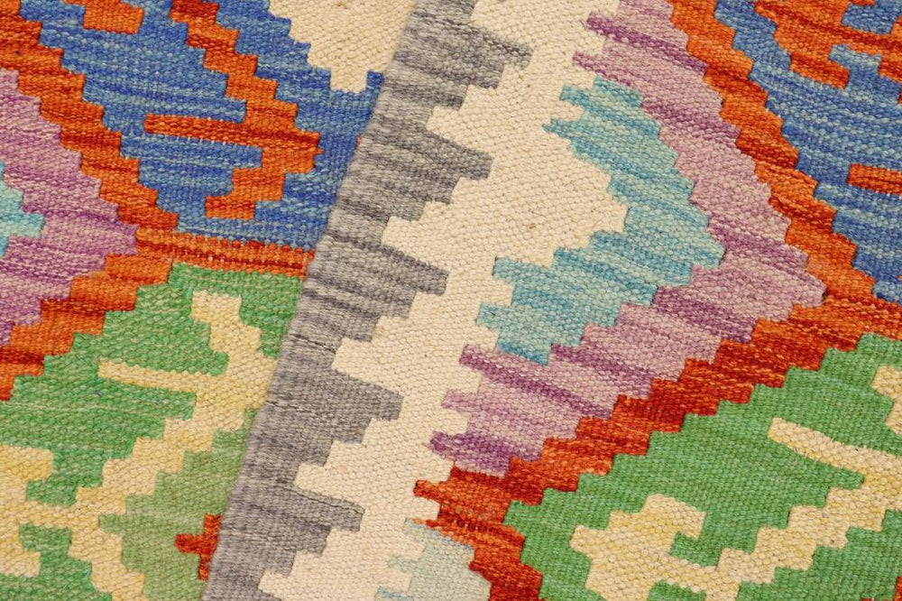 Flat Weave Kilim Antique Navaho Vintage handmade Geometric Kilim Rust Gray Hand-Woven Rectangle 100% Wool Area Rug 3x5 