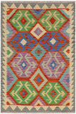 Retro Turkish Kilim Titus Hand-Woven Wool Rug - 3'4'' x 4'6''