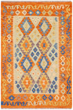 Southwestern Turkish Kilim Sonia Hand-Woven Wool Rug - 3'6'' x 4'11''