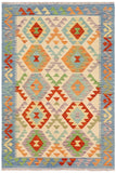 Retro Turkish Kilim Bryan Hand-Woven Wool Rug - 3'4'' x 4'10''