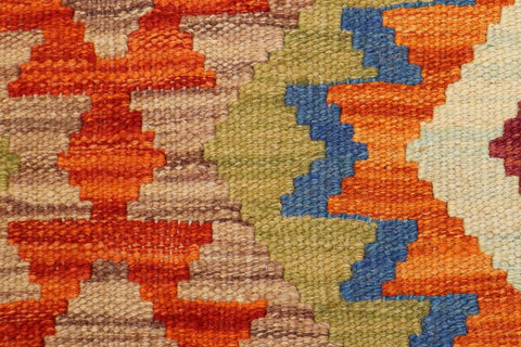 handmade Geometric Kilim Purple Rust Hand-Woven RECTANGLE 100% WOOL area rug 3 x 5