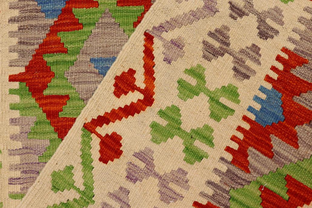 Flat Weave Kilim Antique Navaho Vintage handmade Geometric Kilim Rust Beige Hand-Woven Rectangle 100% Wool Area Rug 4x5 