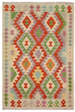 Southwestern Turkish Kilim Sandra Hand-Woven Wool Rug - 3'4'' x 4'11''