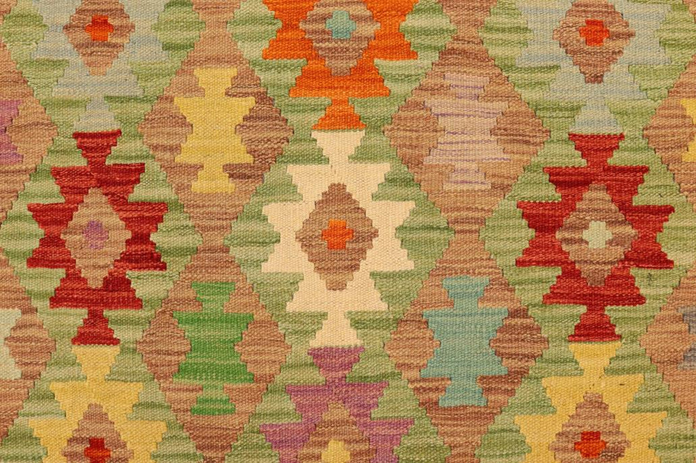 Flat Weave Kilim Antique Navaho Vintage handmade Geometric Kilim Blue Rust Hand-Woven Rectangle 100% Wool Area Rug 5x6 