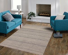 Flat Weave Kilim Antique Navaho Vintage handmade Modern Kilim Gray Gray Hand-Woven Rectangle 100% Wool Area Rug 6x8 