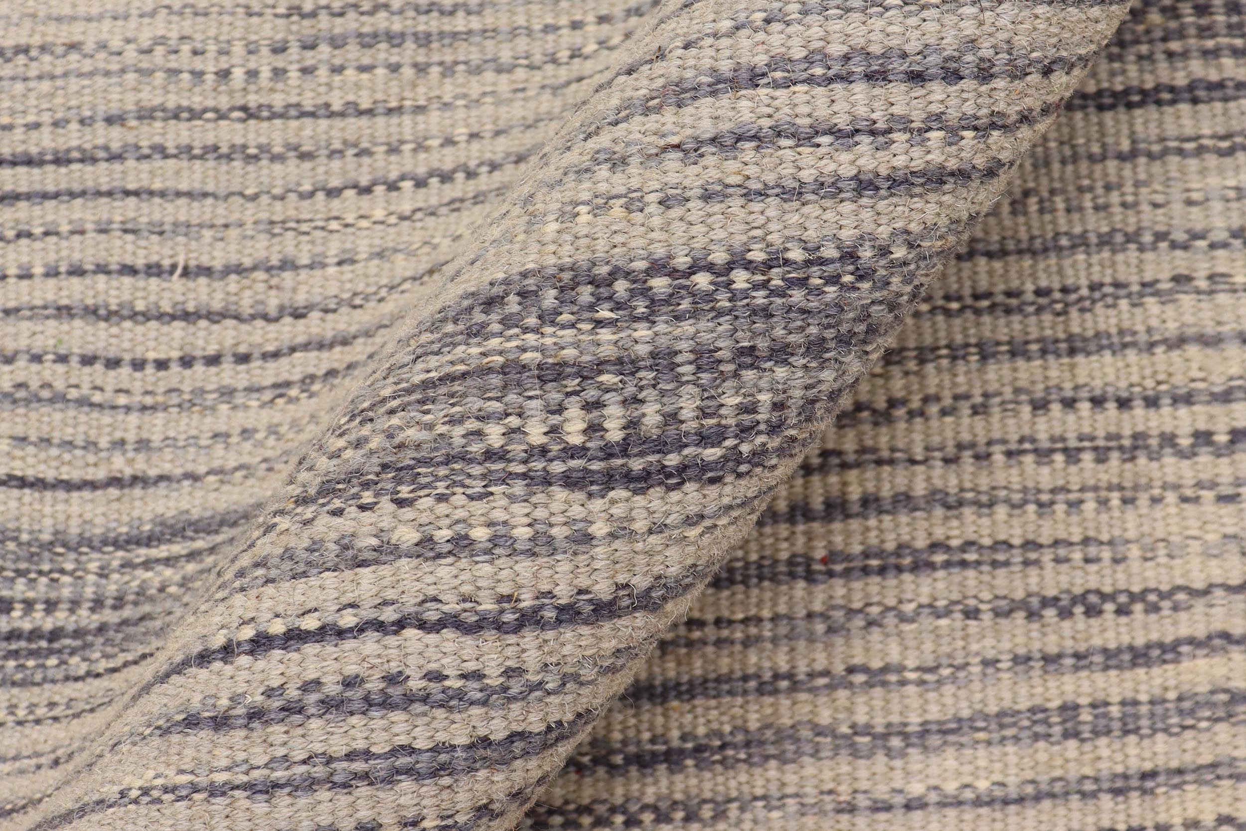 handmade Modern Kilim Gray Gray Hand-Woven RECTANGLE 100% WOOL area rug 6 x 8