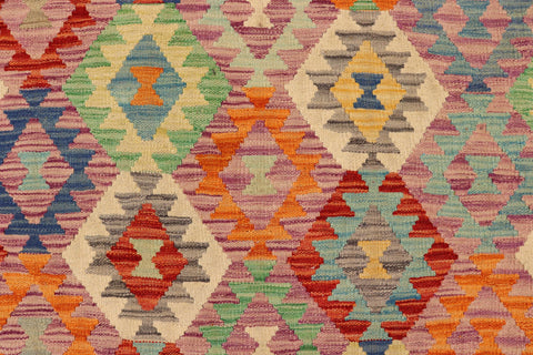 handmade Geometric Kilim Rust Gray Hand-Woven RECTANGLE 100% WOOL area rug 6 x 8