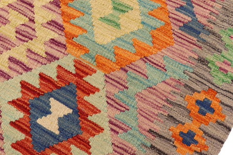 handmade Geometric Kilim Rust Gray Hand-Woven RECTANGLE 100% WOOL area rug 6 x 8