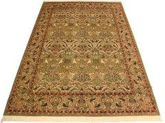 handmade Traditional Lily Green Rust Hand Knotted RECTANGLE 100% WOOL area rug 9x12