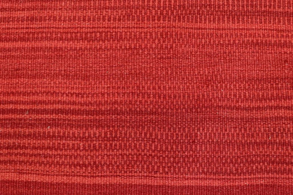 Flat Weave Kilim Antique Navaho Vintage handmade Modern Kilim Red Red Hand-Woven Rectangle 100% Wool Area Rug 6x9 