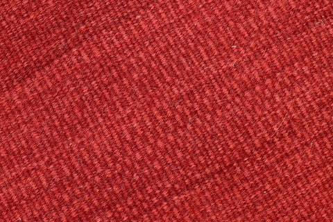 handmade Modern Kilim Red Red Hand-Woven RECTANGLE 100% WOOL area rug 6 x 9