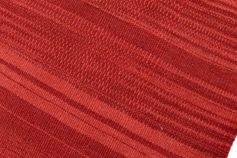 handmade Modern Kilim Red Red Hand-Woven RECTANGLE 100% WOOL area rug 6 x 9