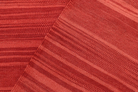 handmade Modern Kilim Red Red Hand-Woven RECTANGLE 100% WOOL area rug 6 x 9
