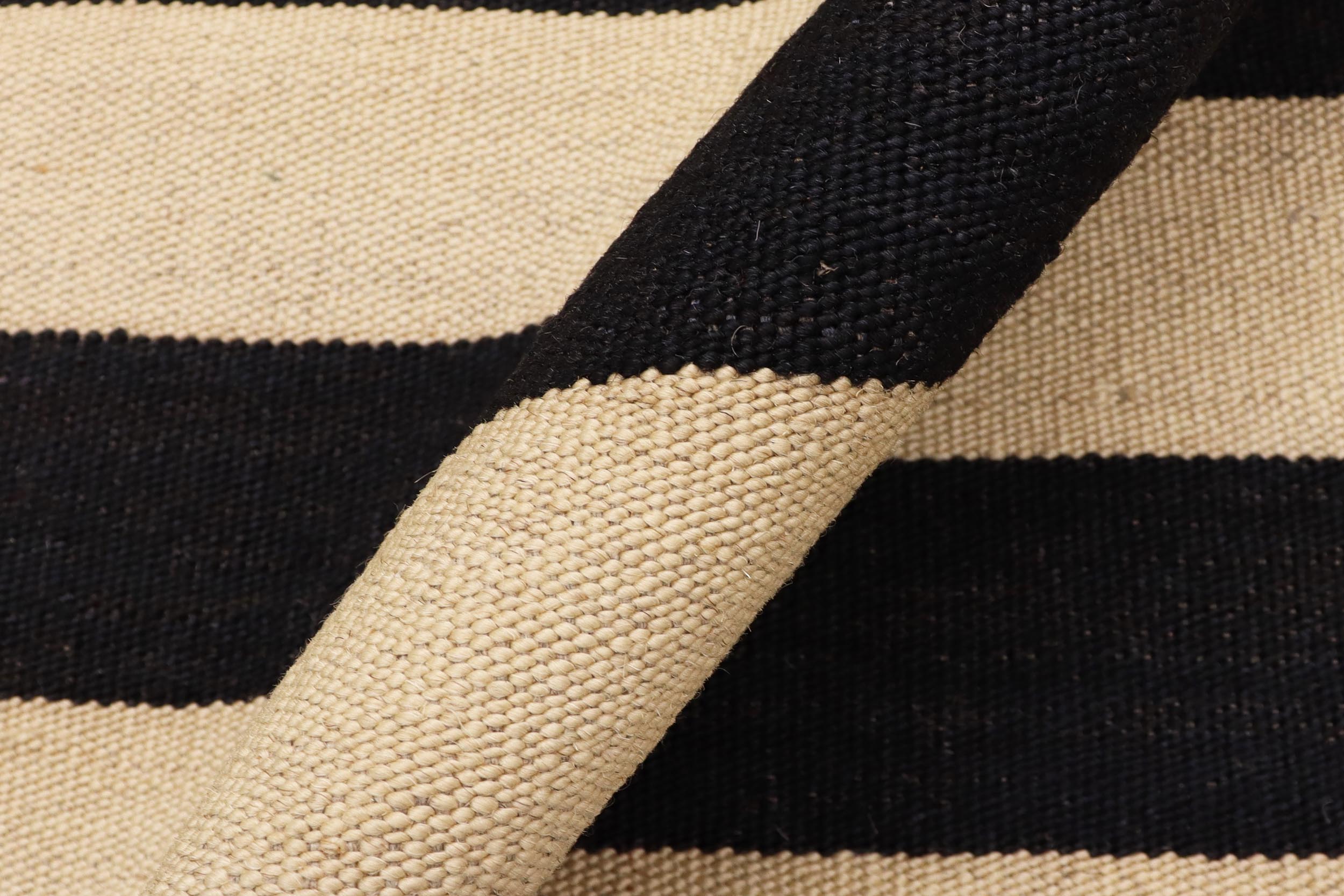 handmade Modern Kilim Beige Black Hand-Woven RECTANGLE 100% WOOL area rug 8 x 10