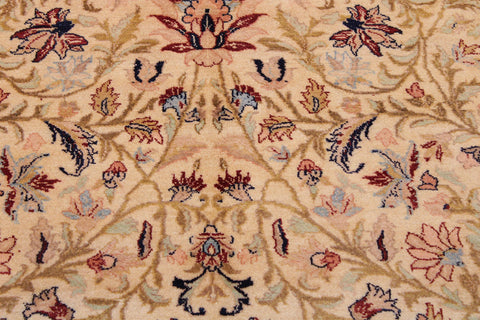 handmade Transitional Tabriz Beige Blue Hand Knotted RECTANGLE 100% WOOL area rug 9 x 12