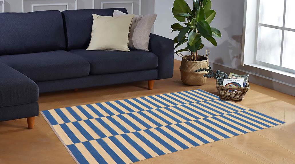 Flat Weave Kilim Antique Navaho Vintage handmade Modern Kilim Black Beige Hand-Woven Rectangle 100% Wool Area Rug 4x6 