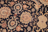 Vintage Agra Sage Blue/Red Wool Rug - 9'2'' x 12'0''