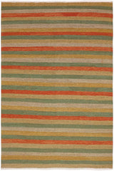 Flat Weave Kilim Antique Navaho Vintage handmade Modern Kilim Rust Gold Hand-Woven Rectangle 100% Wool Area Rug 8x10 