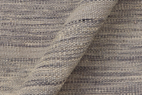 handmade Modern Kilim Gray Gray Hand-Woven RECTANGLE 100% WOOL area rug 8 x 10