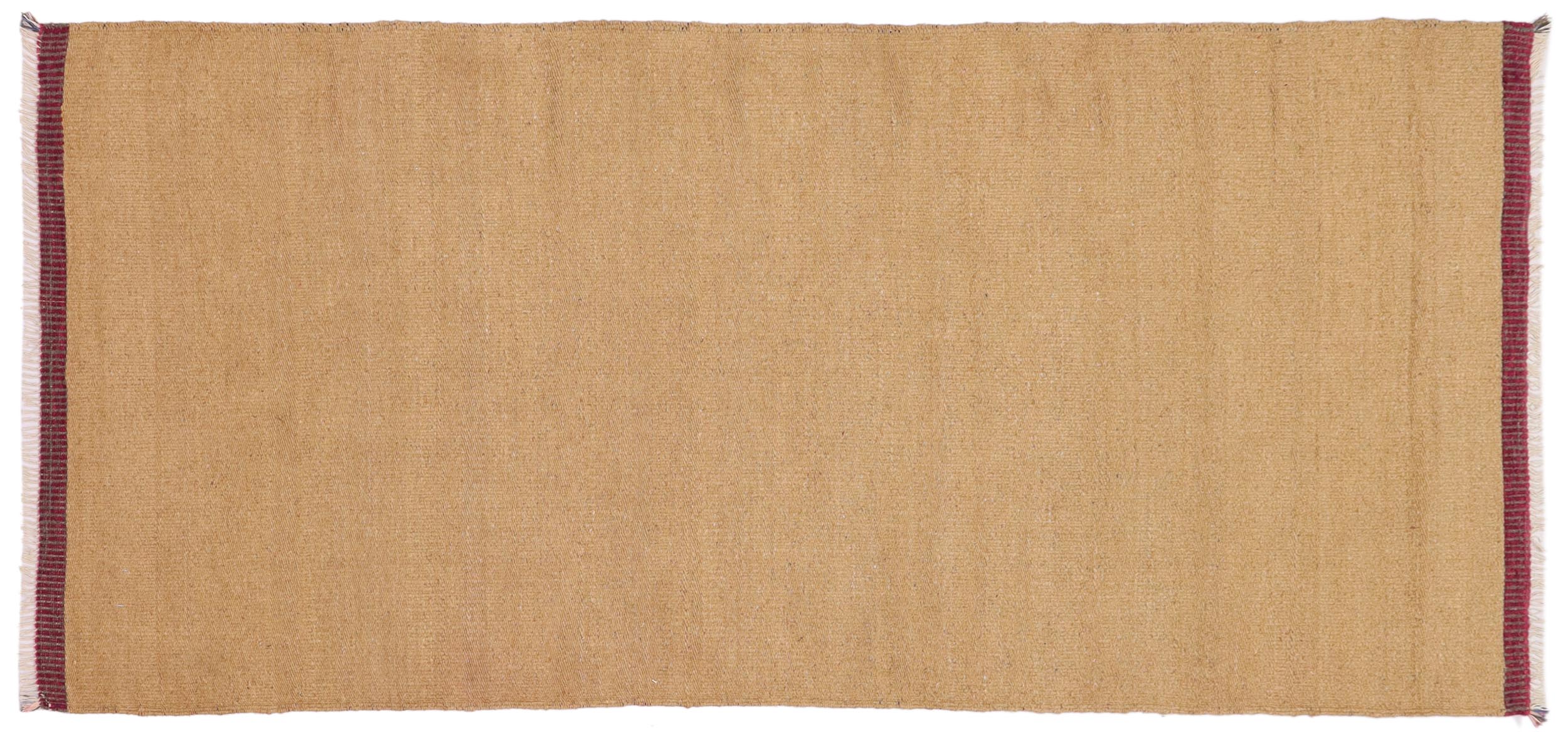 handmade Modern Kilim Beige Gray Hand-Woven RUNNER 100% WOOL area rug 4 x 7