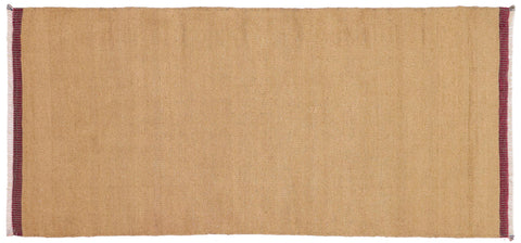 handmade Modern Kilim Beige Gray Hand-Woven RUNNER 100% WOOL area rug 4 x 7