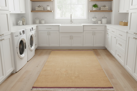 handmade Modern Kilim Beige Gray Hand-Woven RUNNER 100% WOOL area rug 4 x 7