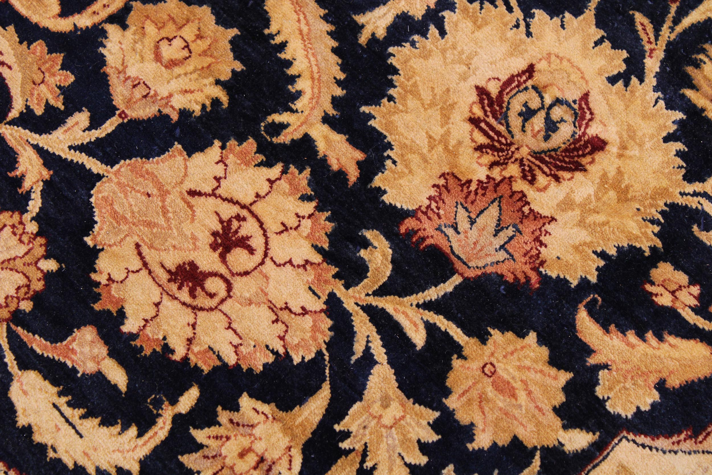 handmade Traditional Agra Blue Lt. Green Hand Knotted RECTANGLE 100% WOOL area rug 9 x 12