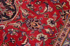 Traditional handmade Persian vintage distressed Red Blue Hand Knotted RECTANGLE 100% WOOL area rug 10X13