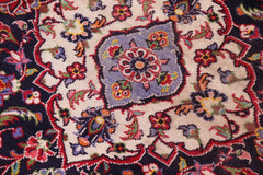 Traditional handmade Persian vintage distressed Red Blue Hand Knotted RECTANGLE 100% WOOL area rug 10X13