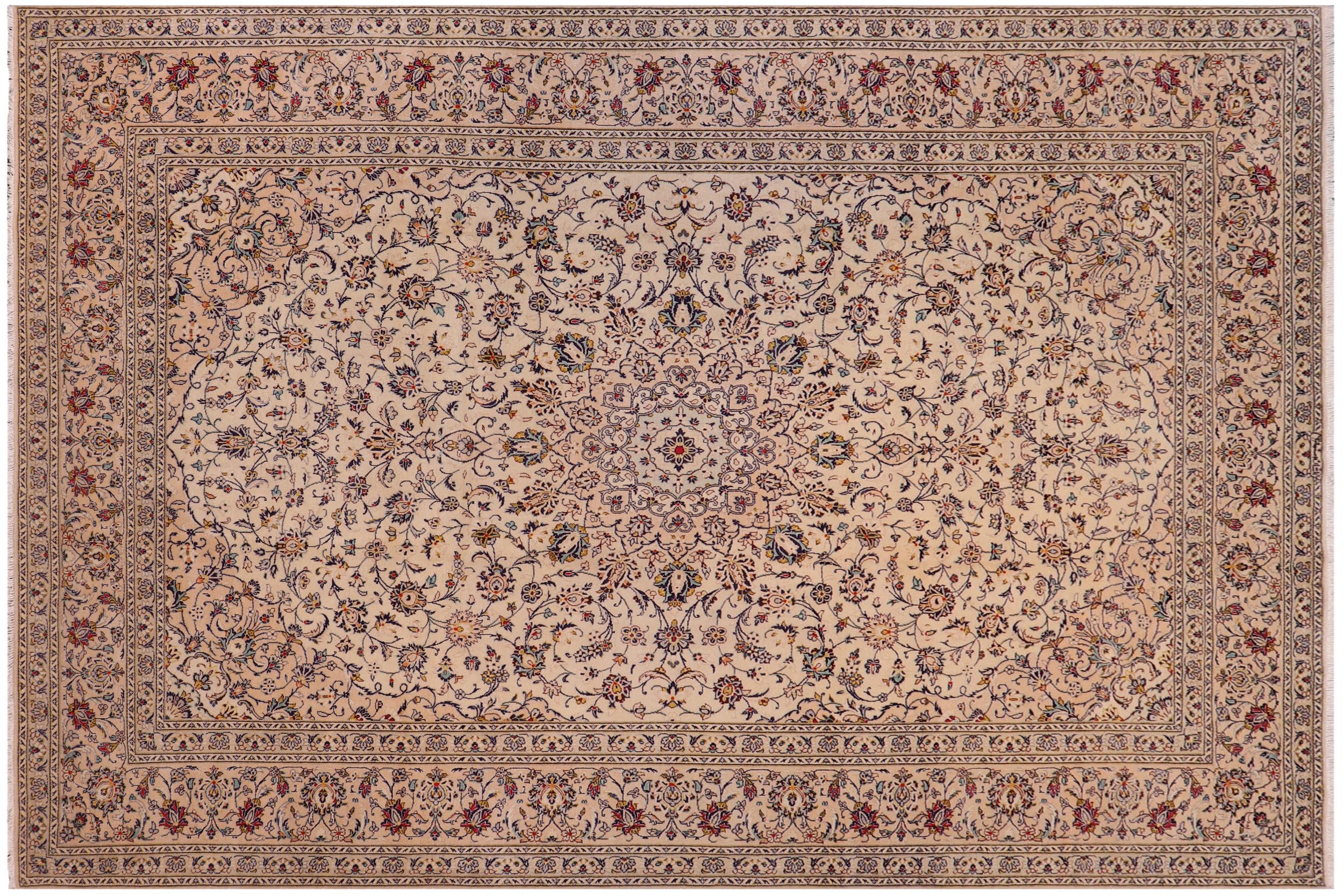 handmade Traditional Nahin Beige Tan Hand Knotted RECTANGLE 100% WOOL area rug 10 x 13