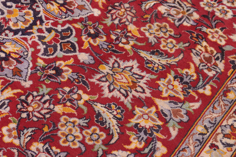 handmade Traditional Kashan Red Blue Hand Knotted RECTANGLE 100% WOOL area rug 10 x 12