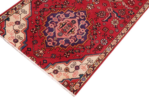 handmade Traditional Kashan Red Gold Hand Knotted RUNNER 100% WOOL area rug 3 x 8