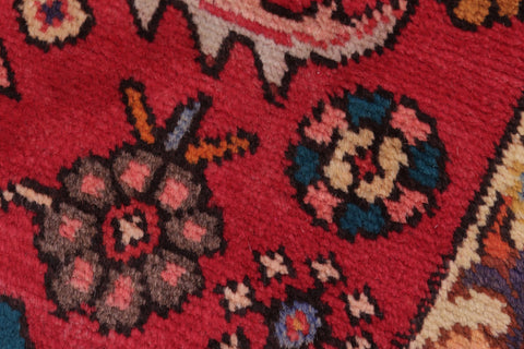 handmade Traditional Kashan Red Gold Hand Knotted RUNNER 100% WOOL area rug 3 x 8