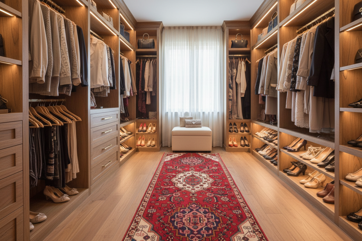 handmade Traditional Kashan Red Gold Hand Knotted RUNNER 100% WOOL area rug 3 x 8