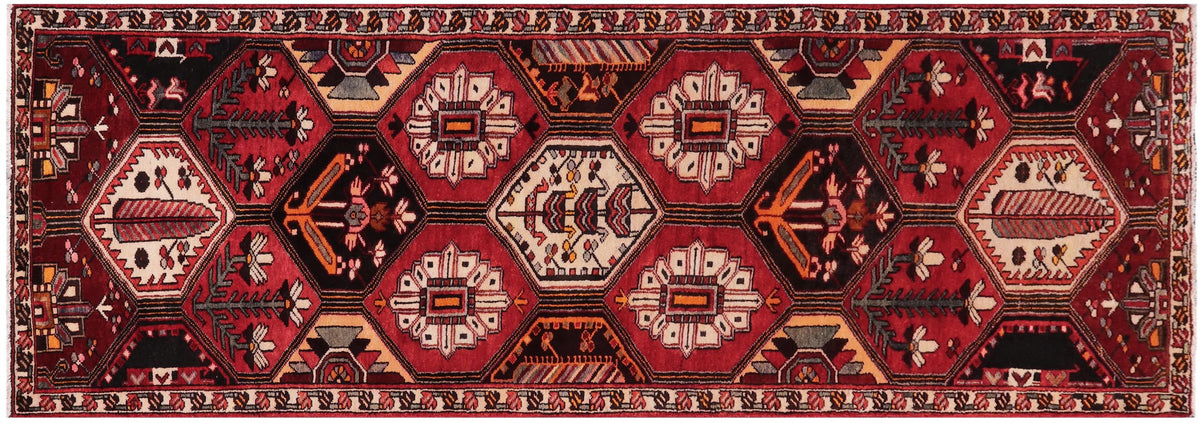 handmade Traditional Tabriz Red Rust Hand Knotted RUNNER 100% WOOL area rug 4 x 10