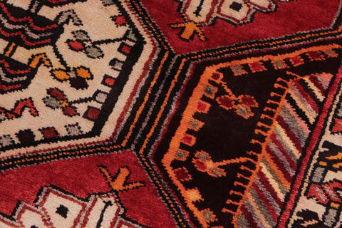 handmade Traditional Tabriz Red Rust Hand Knotted RUNNER 100% WOOL area rug 4 x 10