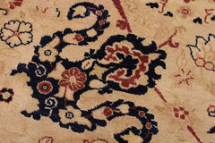 Antique Tabriz Goldie Beige/Red Wool Rug - 9'0''X12'0''