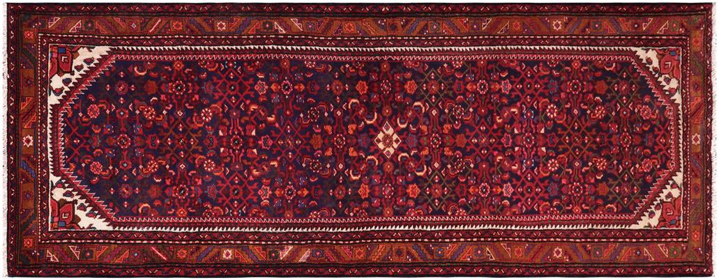 handmade Traditional Tabriz Blue Red Hand Knotted RUNNER 100% Wool Pile area rug 4x10