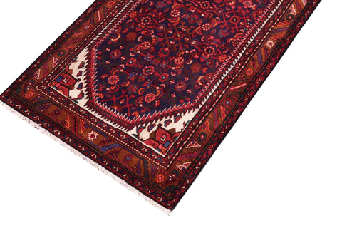handmade Traditional Tabriz Blue Red Hand Knotted RUNNER 100% WOOL area rug 4 x 10