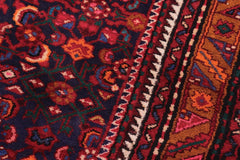 handmade Traditional Tabriz Blue Red Hand Knotted RUNNER 100% Wool Pile area rug 4x10