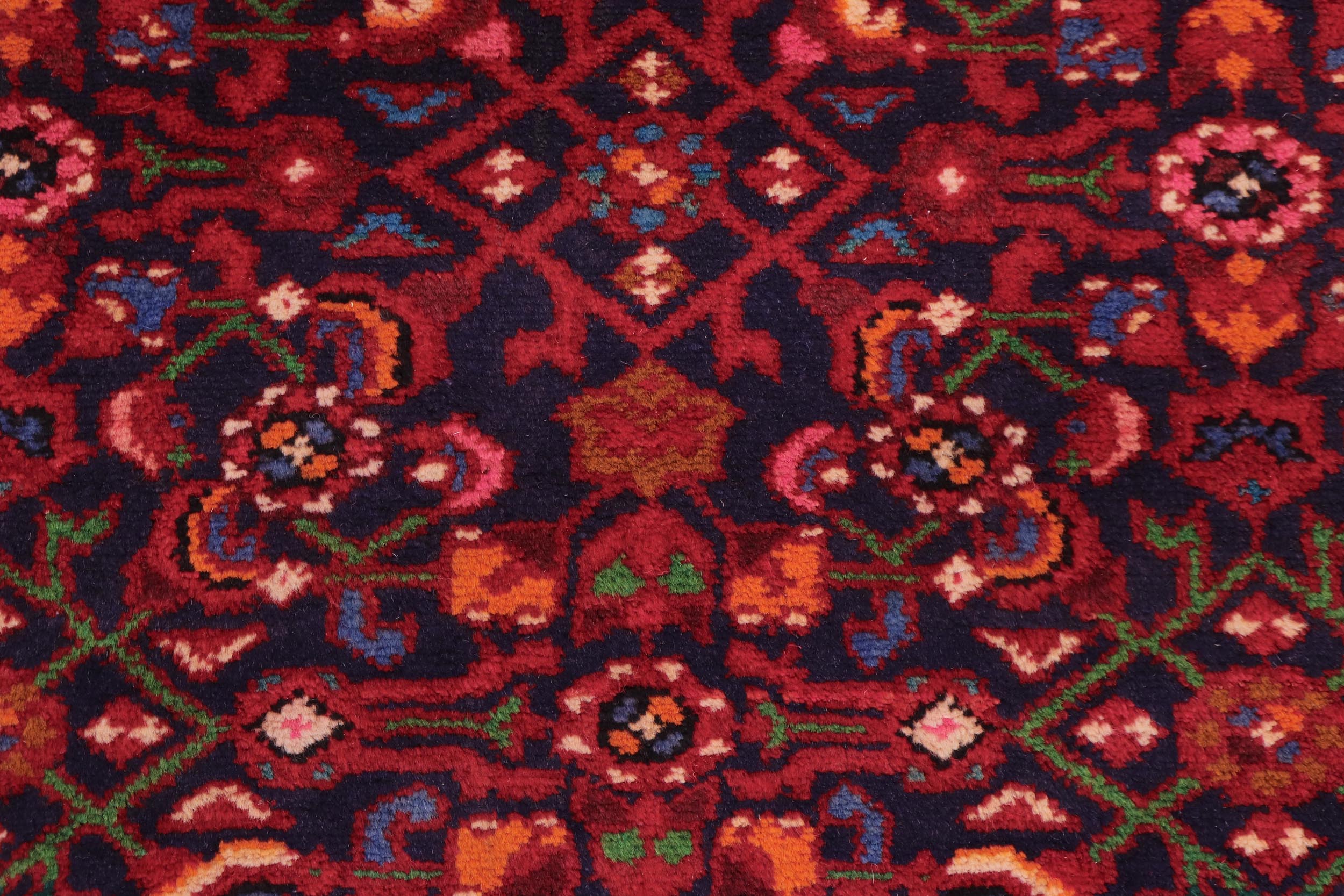 handmade Traditional Tabriz Blue Red Hand Knotted RUNNER 100% WOOL area rug 4 x 10