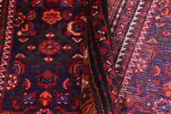 handmade Traditional Tabriz Blue Red Hand Knotted RUNNER 100% Wool Pile area rug 4x10