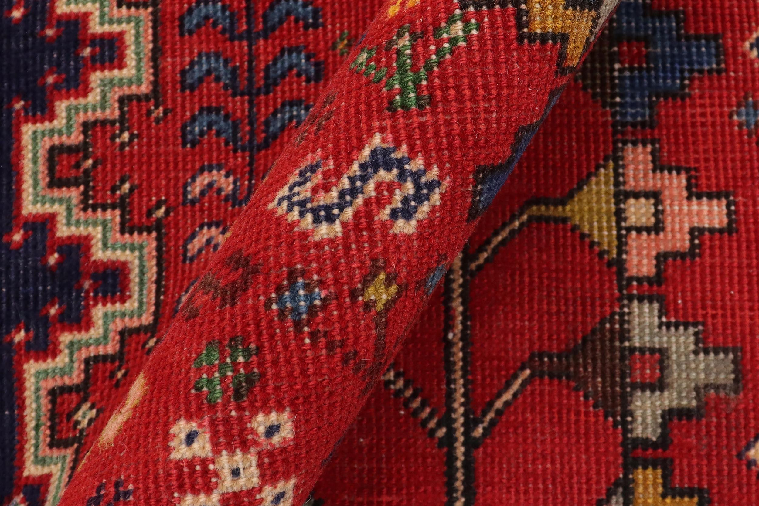 handmade Traditional Tabriz Red Beige Hand Knotted RUNNER 100% WOOL area rug 3 x 6