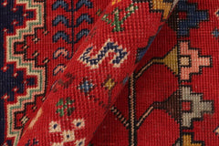 handmade Traditional Tabriz Red Beige Hand Knotted RUNNER 100% Wool Pile area rug 3x6