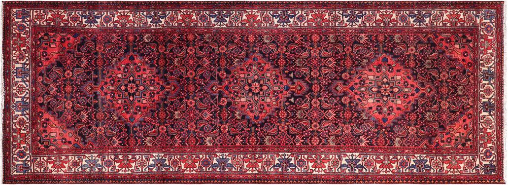 handmade Traditional Tabriz Blue Beige Hand Knotted RUNNER 100% Wool Pile area rug 4x12
