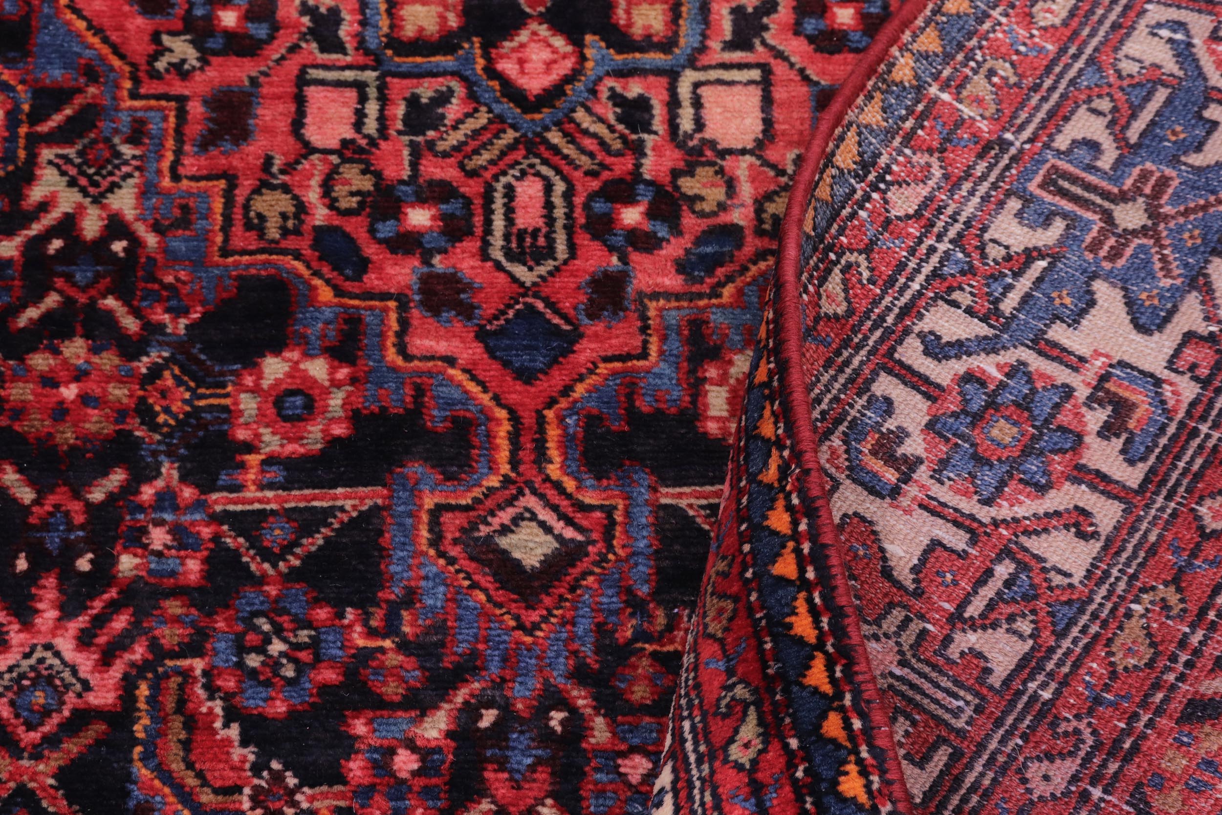 handmade Traditional Tabriz Blue Beige Hand Knotted RUNNER 100% WOOL area rug 4 x 12